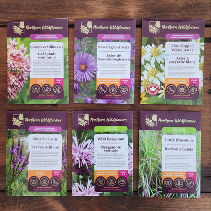Northern Wildflowers seed collection for native host plants