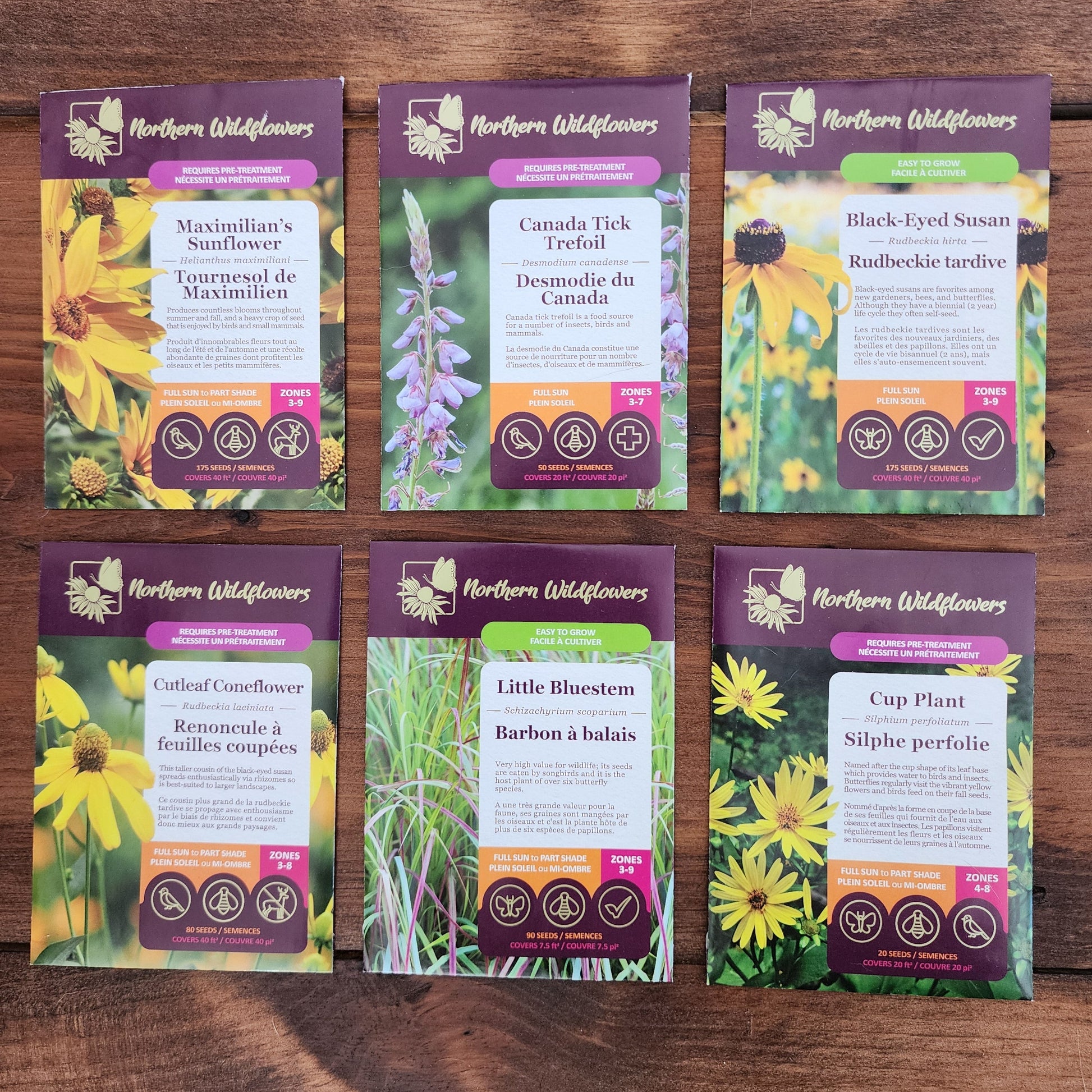 Northern Wildflowers seed collection for bird