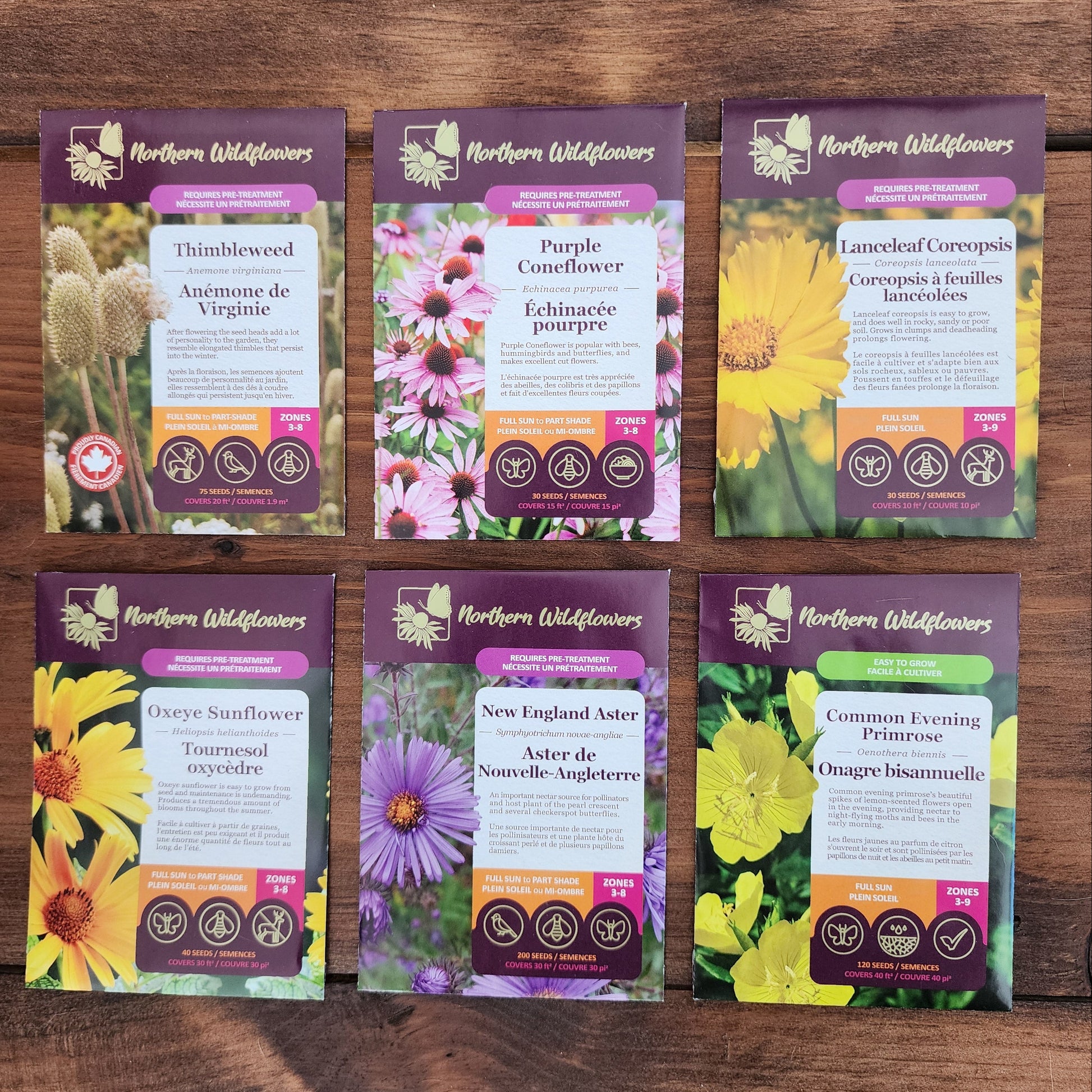 Northern Wildflowers seed collection for birds