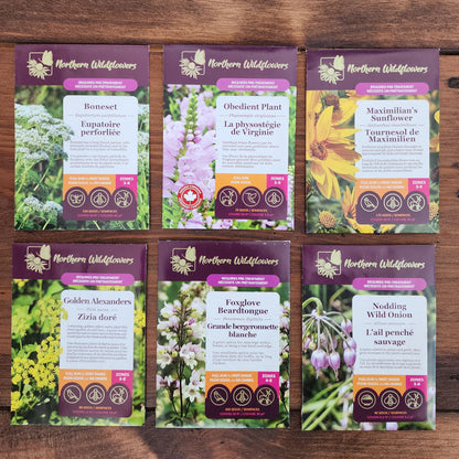 Northern Wildflowers seed collection for deer-resistant native plants.